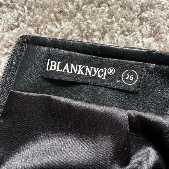 BlankNYC Faux Leather Miniskirt – Black, Size 2 aka 26” Waist, Edgy & Chic Style - Picture 7 of 15